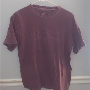 Purple smiley face shirt